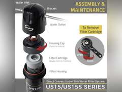 iSpring FUS15 Under Sink Filter Replacement, Black 24