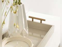 Kate and Laurel Lipton Narrow Rectangle Wood Accent Tray, 10x24, Natural 53