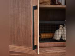 TUNNY 5 Pack Classic Cabinet Handles-18.9"/480mm Screw Spacing Matte Black Furniture Hardware Handles for Kitchen Cabinets Bedroom Cabinet Pulls 100