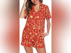 Senert Pajamas Set For Women Short Sleeve Sleepwear Soft Button Down Post Partum Pjs Set Maternity Lounge Size S 29