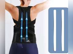 Posture Corrector Back Posture Brace Clavicle Support Stop Slouching and Hunching Adjustable Back Trainer Unisex Correction Belt (Black, Medium) 32