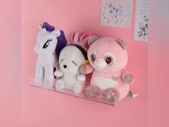 Sooyee 6 Pack Floating Shelves,15 Inch Acrylic Shelves Floating Bookshelf,Funko Pop Display Shelf, Invisible Picture Ledge Wall Mounted Shelves,Clear Shelves 21