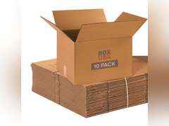 BOX USA B181412RP10 Cardboard Shipping Boxes, 18" x 14" x 12", Single Wall Corrugated Medium Moving Boxes for Packing, Shipping, Moving and Storage, Kraft (5 pcs) 20