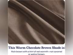 California Design Den Queen Sheet Set - Soft 400 Thread Count Sateen, Natural 100% Cotton Sheets for Queen Size Bed with Deep Pockets, Cooling and Durable Bedding Set - Warm Chocolate Brown 50