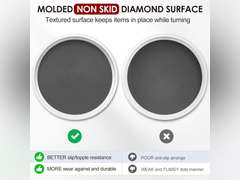 Set of 4, 10 Inch Non-Skid Lazy Susan Organizers - Turntable Rack for Cabinet, Pantry Organization and Storage, Kitchen, Fridge, Bathroom Makeup Vanity Countertop, Under Sink Organizing, Spice Rack 20