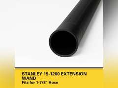 Stanley 19-1200 Universal Extension Wand 18" for Wet/Dry Vacuums with a 1-7/8" Hose, Black 18