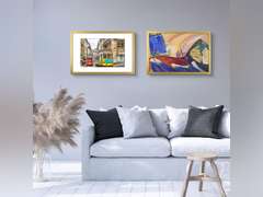 Frametory, 16x24 Frames Display 12x18 Picture with Mat or 16x24 Photo Without Mat, Shatter-Resistant Glass, Pre-Installed Wall Mounting Hardware - Gold 28