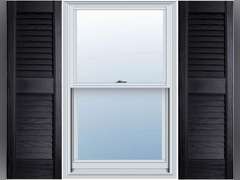 BUILDER'S CHOICE EVL12055BL Shutters, 12" x 55", Black 39