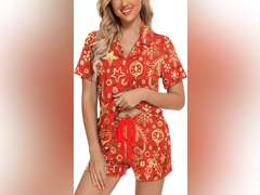 Senert Pajamas Set For Women Short Sleeve Sleepwear Soft Button Down Post Partum Pjs Set Maternity Lounge Size S 29