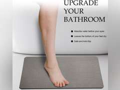 Stone Bath Mat - Quick Dry, Absorbent, Fast Drying Diatomite Bathroom Floor Mat - Luxurious Non-Slip Stone Bath Mats for Bathroom and Shower, Diatomaceous Earth Bath Stone Mat 36