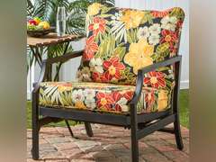 Greendalew Home Fashions 2-Piece Outdoor Deep Seat Cushion Set, Aloha 136