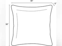 Arden Selections Outdoor Toss Pillow (2 Pack) 16 x 16, Sapphire Aurora Blue Damask 22