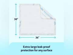Medline Ultrasorbs Advanced Premium Disposable Underpads with SlipResist Technology, 30" x 36", 70 Count 145
