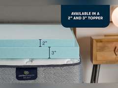 Serta ThermaGel Memory Foam Mattress Topper, Queen 76