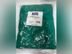 Rollee Pollee Green Fleece Cot Blanket size 50x55 16