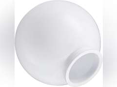 Aspen Creative 28002-41, 8" White Acrylic Replacement Lamp Post Globe with 3-3/4" Fitter Neck 36