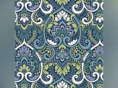 Arden Selections Outdoor Toss Pillow (2 Pack) 16 x 16, Sapphire Aurora Blue Damask 22
