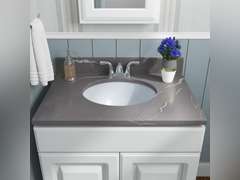 MSI 17 inch x 14 inch Oval Porcelain Ceramic Undermount Bathroom Vanity Vessel Sink, Bisque 224