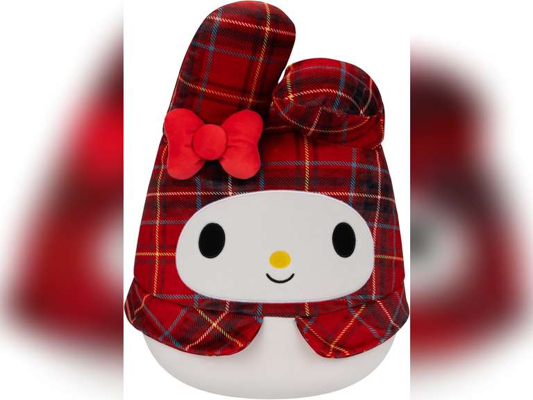 Squishmallows Original Sanrio 14-Inch Red Plaid My Melody Plush - Large Ultrasoft Official Jazwares Plush 25