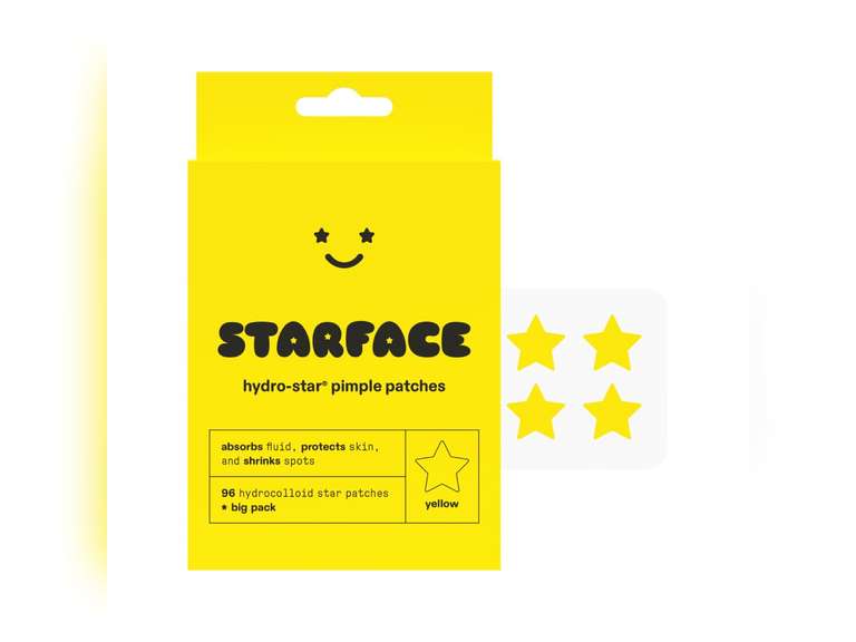 Starface Hydro-Stars BIG PACK, Hydrocolloid Pimple Patches, Absorb Fluid and Reduce Redness, Cute Star Shape, Cruelty-Free Skincare (96 Count) 27
