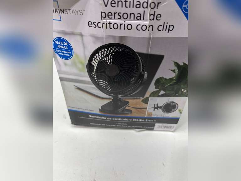 Mainstays 6" Desktop, Clip AC Electric Household Personal Fan with 2 Speed Black 11