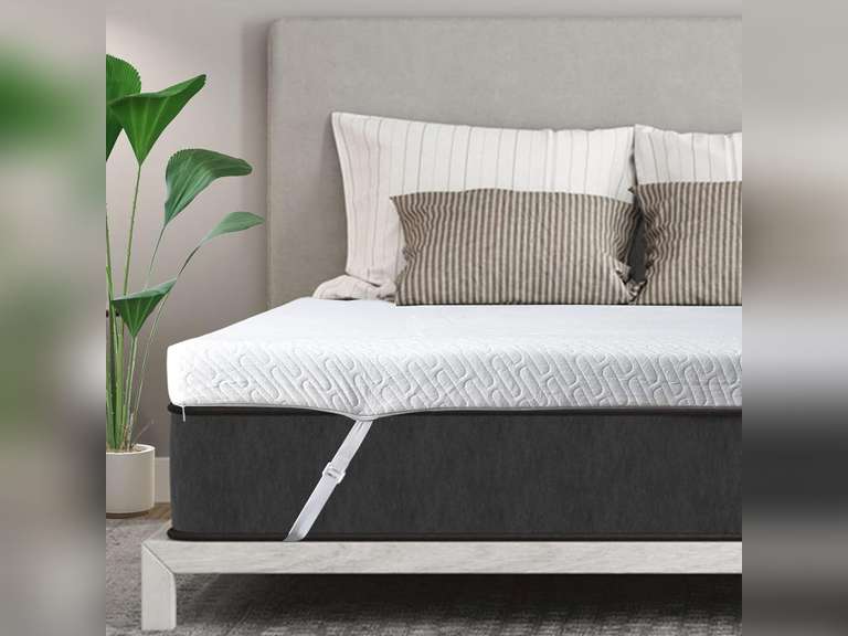 3 Inch Gel Memory Foam Mattress Topper Queen Size High Density Cooling Pad Pressure Relief Bed Topper (with Removable & Washable Bamboo Cover) 140