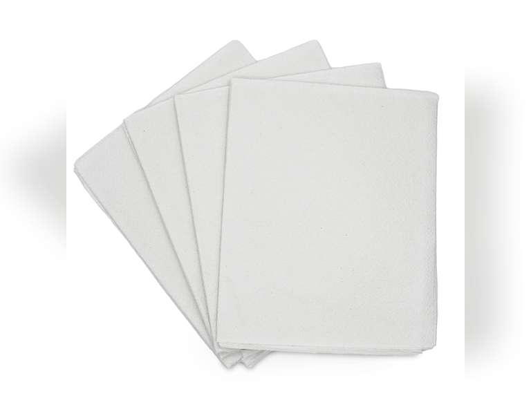 TIDI Everyday 100% Recycled Fiber Single-Use Medical Patient Drape Sheets, White, 40 x 48 (Pack of 100) 2-Ply Tissue Pebble Embossed Latex-Free Medical Supplies Tattoo Supplies (9810824) 31