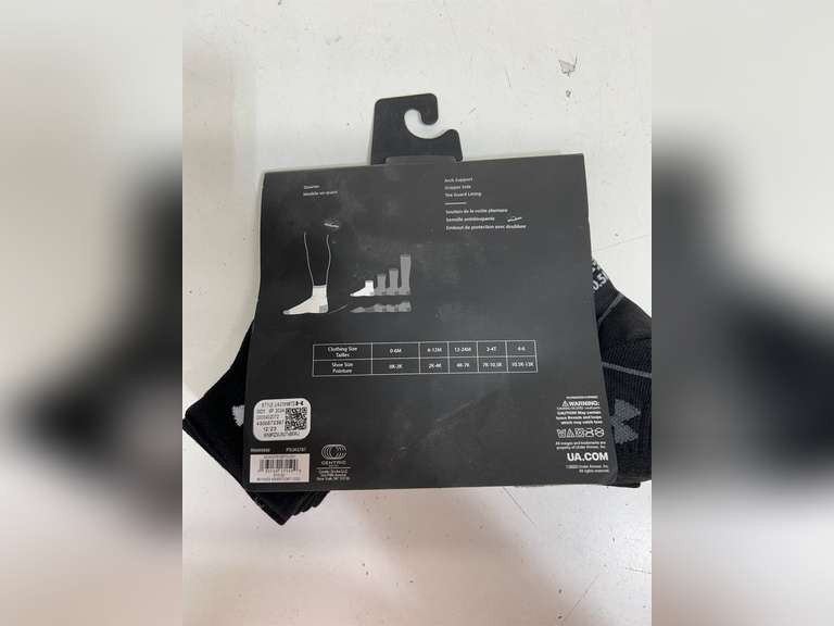 Under Armour Baby Boys Multi Pack Basic Essential Quarter Sock 12