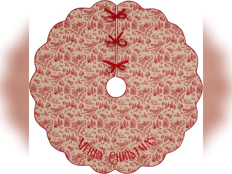Mud Pie Toile Scalloped Tree Skirt,(similar model) 40