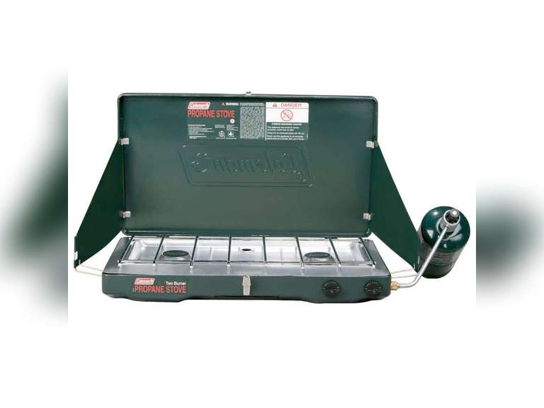 Coleman Brand Matchlight 10 000 BTU 2-Burner Propane Stove black 99
