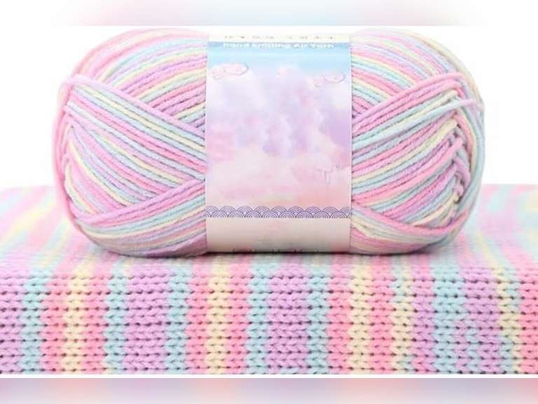 2 Pcs 350 Yards Cotton Yarn Crocheting Knitting Yarn, Perfect for Crafting, Clothing, Accessories and More 13