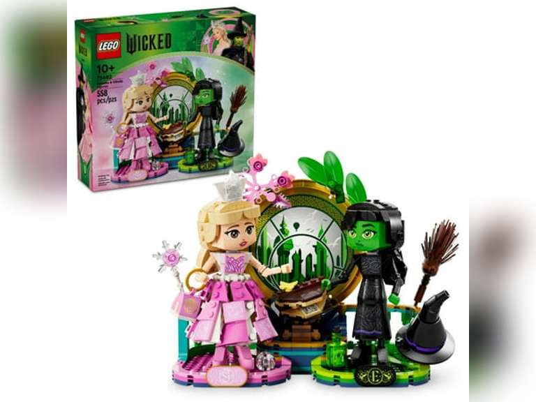 LEGO Wicked Elphaba & Glinda Figures Building Toy - Wicked Toy for Girls and Boys, Age 10+ - Buildable Wicked Dolls Gift for Kids - 75682 55
