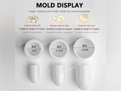 Steamed Stuffed Bun Maker with 3Mold Automatic Baozi Making Mold Stainless Steel Steamed Stuffed Cooking Tool Sets with Dough Press Machine, Closing Machine and Molds 298