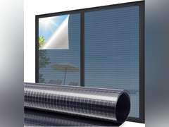 Coavas One Way Privacy Window Film,Reflective Home Glass Mirror Tint See Out Not in,Heat UV Blocking Static Cling for Office Front Door Daytime Privacy Covering, Blue-Silver,35.4x78.7 in 25