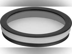 Progress Lighting Cylinder Collection 5" Clear Glass Round Cylinder Lens Cover for P5674 Cylinders Black, 0.83x5.00x5.00 20