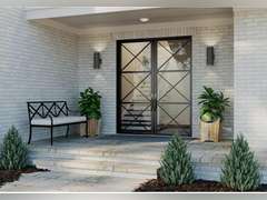 Progress Lighting Cylinder Collection 5" Clear Glass Round Cylinder Lens Cover for P5674 Cylinders Black, 0.83x5.00x5.00 20