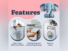 TODALE Durable Baby Playpen 70"x59" - Tear-Resistant Yard with Anti-Slip Suckers - Breathable Mesh Gate for Toddlers and Infants, Sleep & Activity - Grey - Playpen for Babies and Toddlers 126