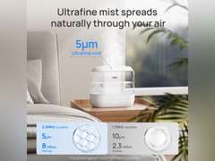 Dreo Humidifiers for Bedroom, Top Fill 4L Supersized Cool Mist Humidifier, 36H Runtime, 28 dB Quiet Ultrasonic Air Humidifier for Large Room, Plants, Baby Nursery, Indoor, Night Light, Easy to Clean 36