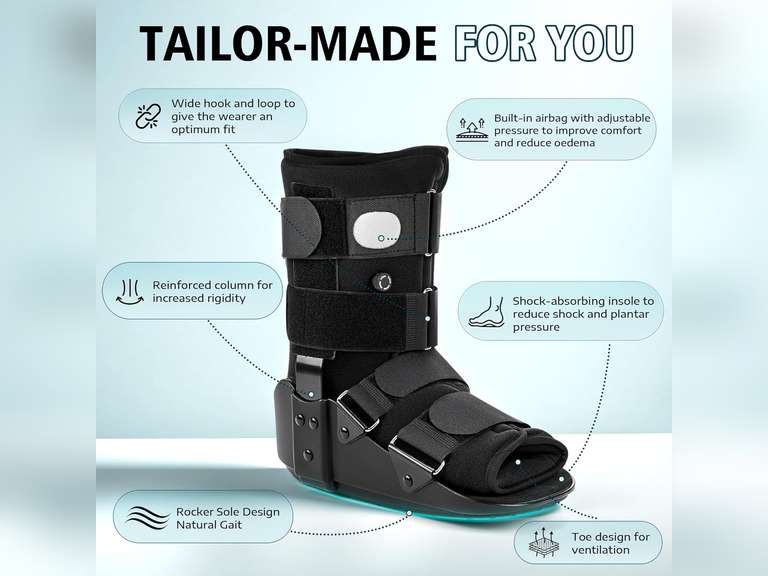Medibot Walking Boot, Fracture Boot for Foot and Ankle Size M 38