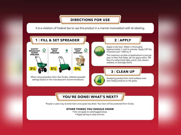 Scotts GrubEx1 Season Long Grub Killer - Kills and Prevents for Up to 4 Months, Treats 10,000 sq. Ft. (2-Pack) 79