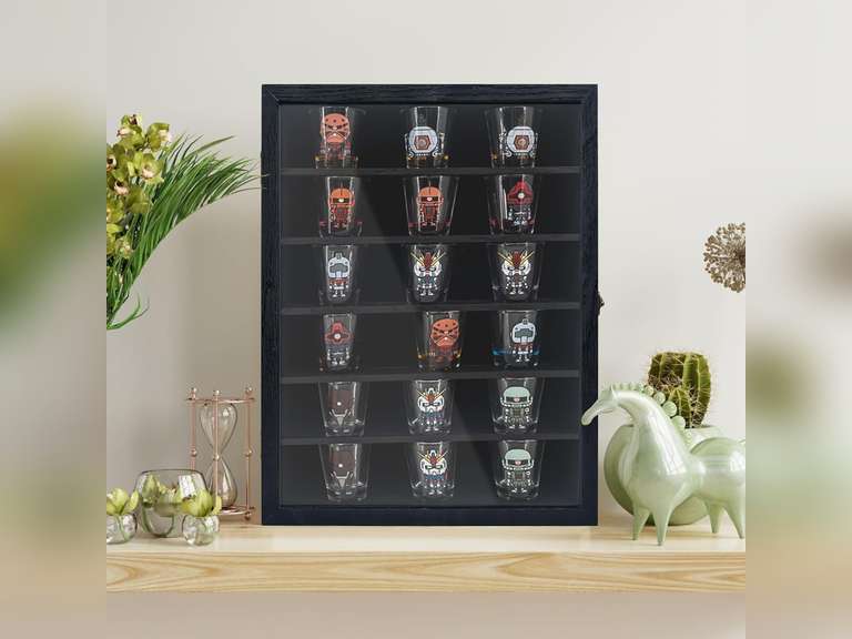 Shadow Box Frame Display Case 12x16 with Removable Shelves, Deep Memory Box Trinket Knick Knack Shelf Cabinet for Collector, Keepsake Coins Military Medals Wedding Flowers Black 40