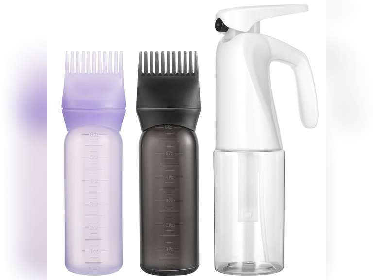 Pimoys Root Comb Applicator Bottle and Continuous Hair Spray Bottle, Hair Oil Applicator Hair Water Mister Oiling Applicator for Dye Hairstyling(similar model) 9