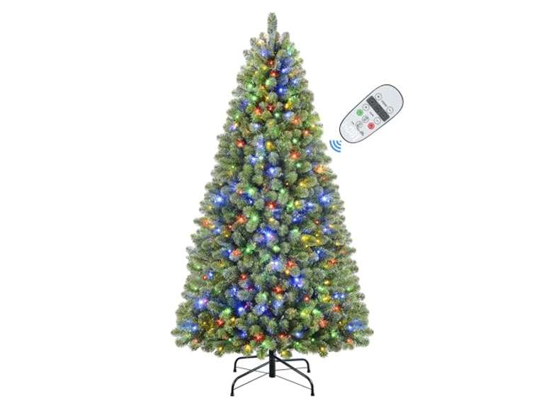 Similar model. SHareconn 6ft Prelit Premium Artificial Classic Spruce Christmas Tree with Remote Control,Timer, and 330 Warm White & Color LED Changing Lights, 952 Branch Tips, Perfect Choice for Xmas Decoration6 FT 110