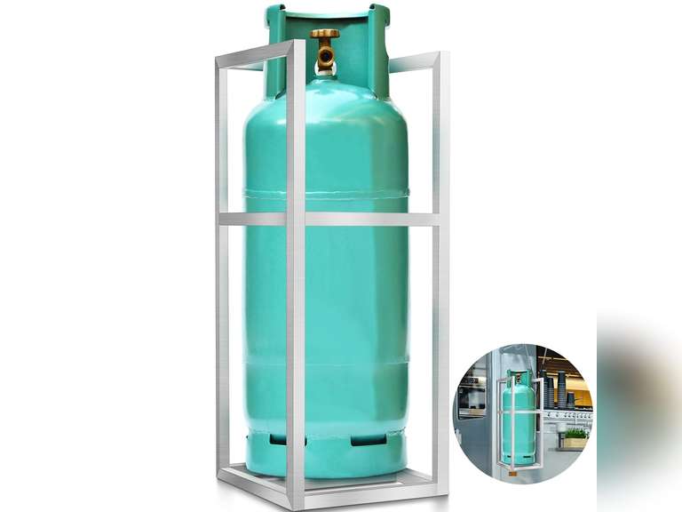 100lb Cylinder Capacity Propane Tank Holder 44 x 17 x 17 Inches Propane ...