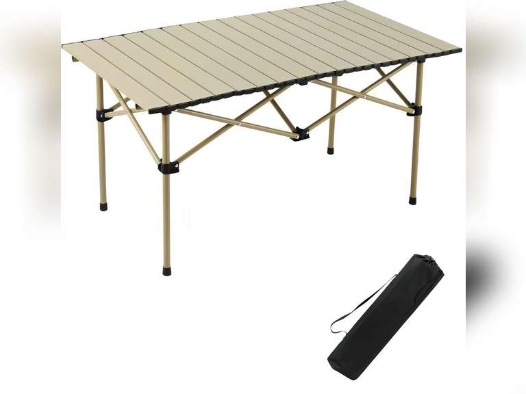 (Similar)Folding Camping Table, Portable Beach Table,with Portable Bag Suitable for Indoor, Outdoor, Camping, Backyard, Party, Patio, The Yellow Camping Table at The Beach 39