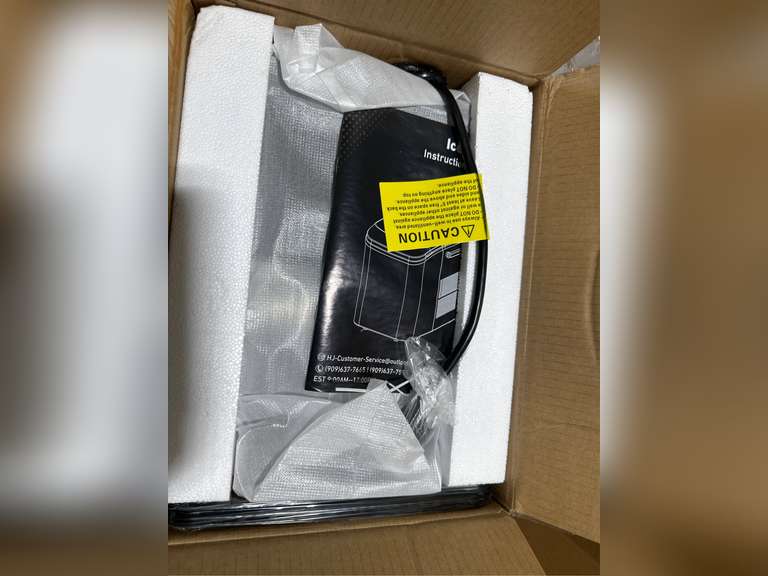 DUMOS Countertop Ice Maker with Handle, 26lbs/24H Portable Ice Machine, 9 Bullet Ice Cubes Ready in 6 Mins, Self-Cleaning, Quiet Compact Ice Maker for Home, Kitchen, RV, Camping, Black 50