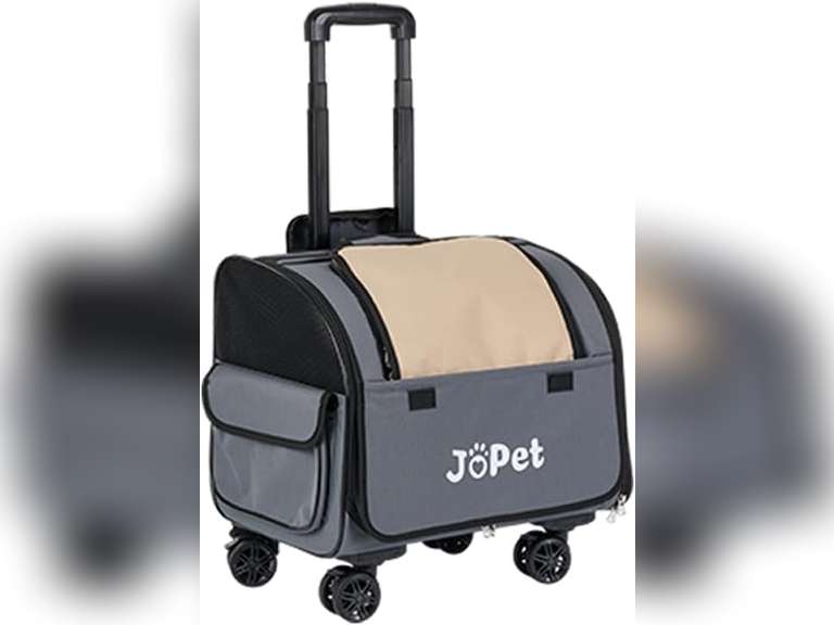 Pet Bag Carrier with Wheels, Pet Backpack with Wheels, Small Dog ...