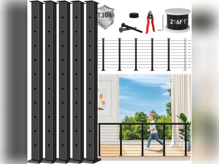 Expandable Bullet Cable Railing 36