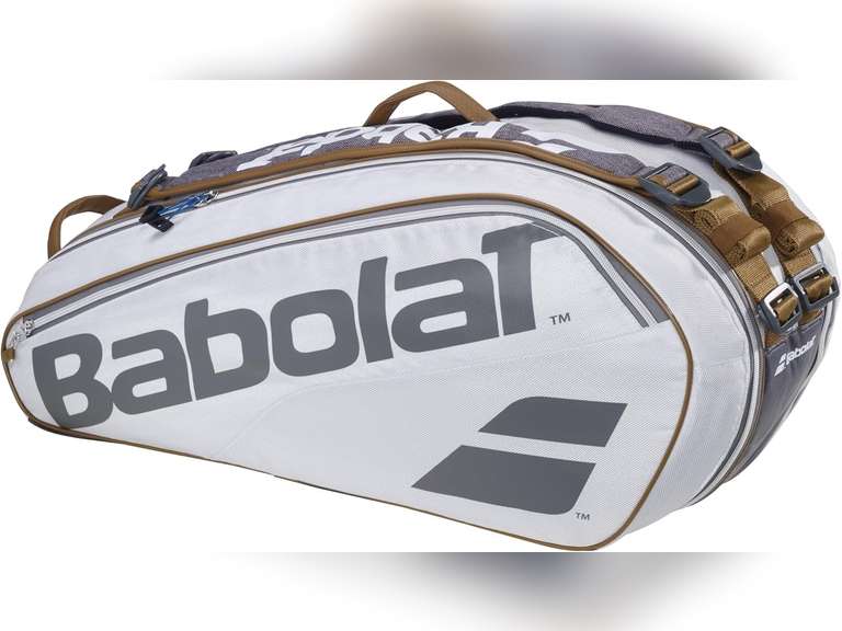 Babolat Pure Wimbledon Racquet Holder x6 Tennis Bag (White), 75 x 32 x 32 cm 120