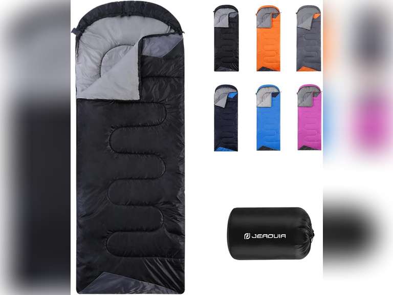 Zovira™ Sleeping Bag For Adults Kids Boys & Girls 3 Seasons (Summer, Spring, Fall) Lightweight,Waterproof Indoor & Outdoor Sleeping Bag With Compression Sack Use For Hiking, Backpacking And Camping